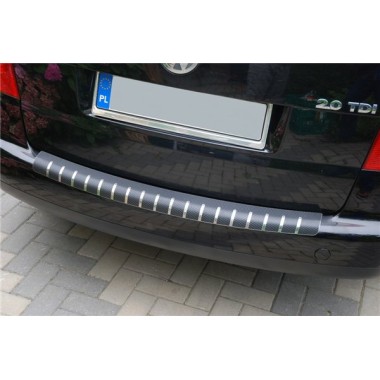 Накладка на задний бампер (carbon) VW Touran (2003-2010) бренд – Alu-Frost (Польша) главное фото